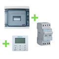 DB Box weatherproof, 8 way + Change Over Switch