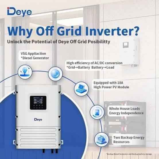 Deye 6kW Off-Grid Inverter - 1P LV - 1 MPPT - image 3