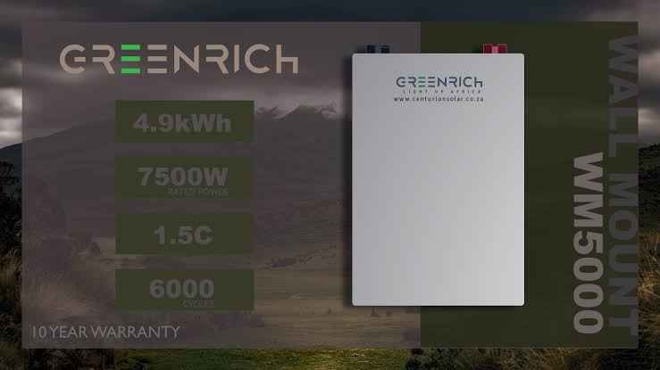 Greenrich Battery WM5000 Wall Mount 1.5C - image 2