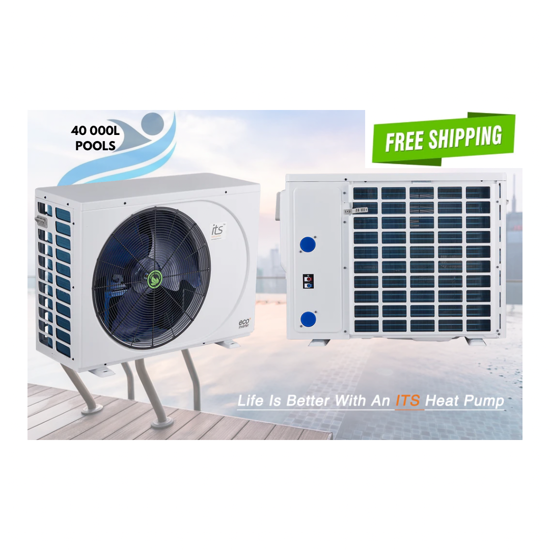 ITS 12.8kW Inverter Pool Heat Pump White or Black 25.6kW Combo - image 7