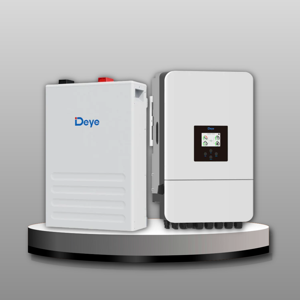 Deye 8kW Hybrid Inverter 1P with Deye 5.12kWh Battery