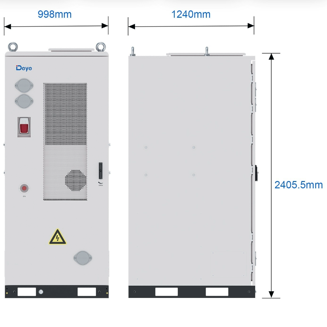 Deye GE-F128 128kWh Outdoor Battery Cabinet + 125kW Hybrid Inverter - image 4