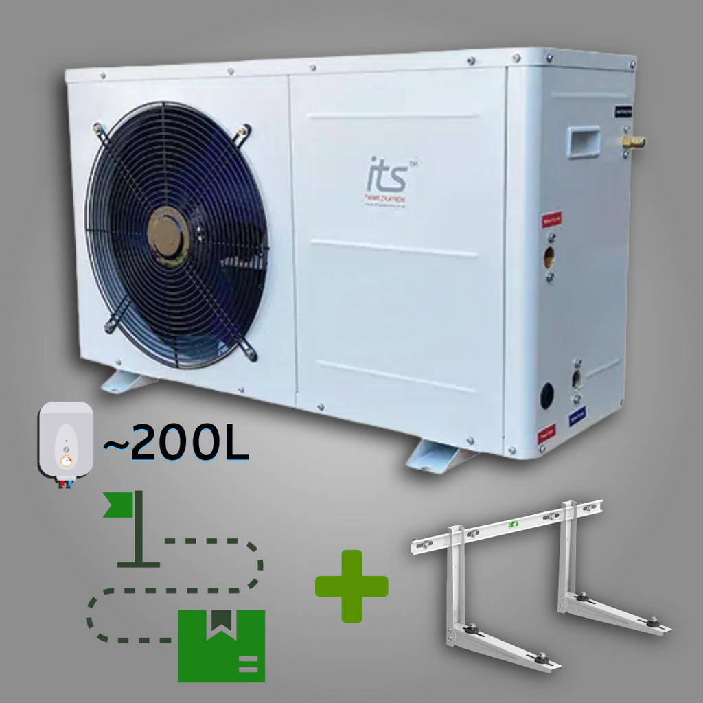 ITS 3.6kW Heat Pump (200L) + Wall Bracket
