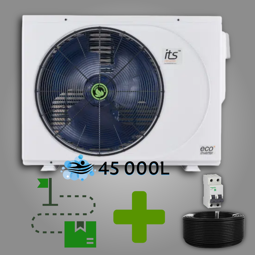 ITS 14.5kW Inverter Pool Heat Pump White or Black + Extras