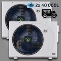 ITS 12.8kW Inverter Pool Heat Pump White or Black 25.6kW Combo