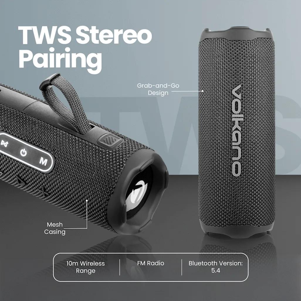 Volkano London Series Bluetooth Speaker - Black
