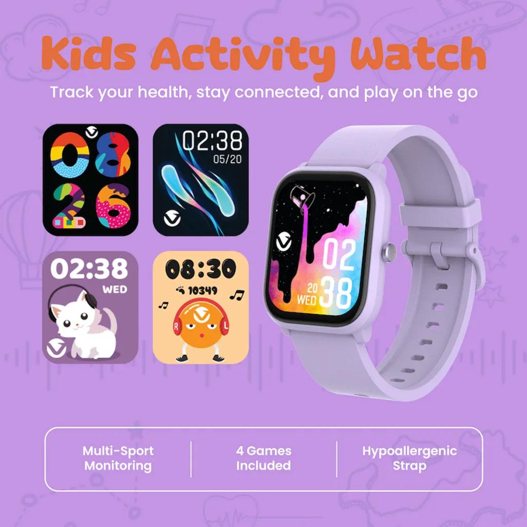 Volkano Vivo - Kids Smartwatch - Lilac Purple