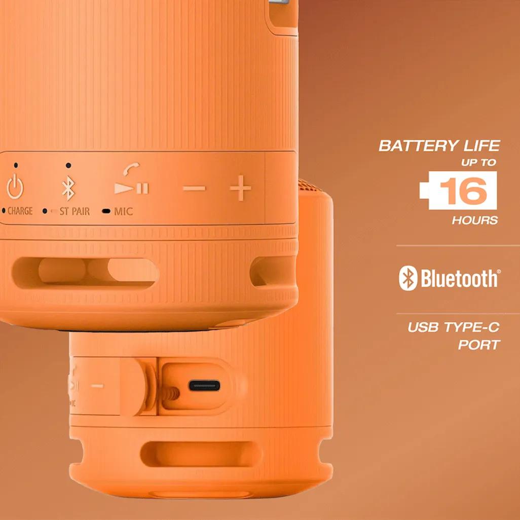 Sony XB100 Portable Bluetooth Speak - Orange