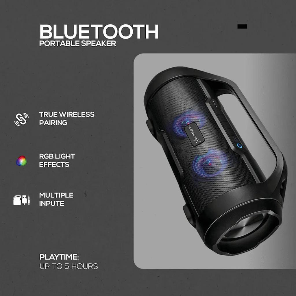 VolkanoX Cobra Series Bluetooth Speaker - Black