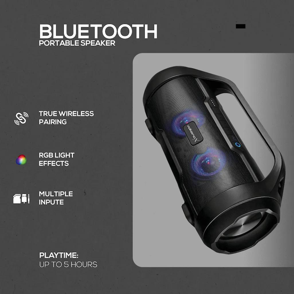 VolkanoX Cobra Series Bluetooth Speaker - Black