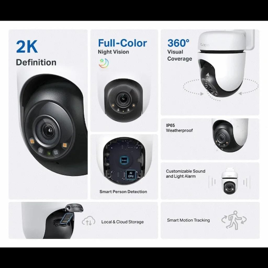 TP-Link Tapo C520WS 4MP 2K QHD Outdoor Pan/Tilt Security Wi-Fi Camera