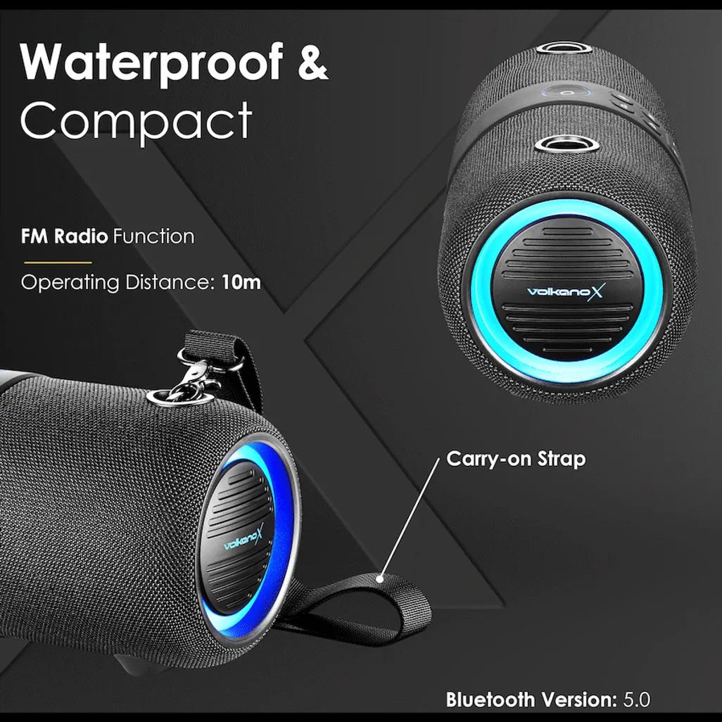 VolkanoX Python Series Bluetooth Speaker - Black