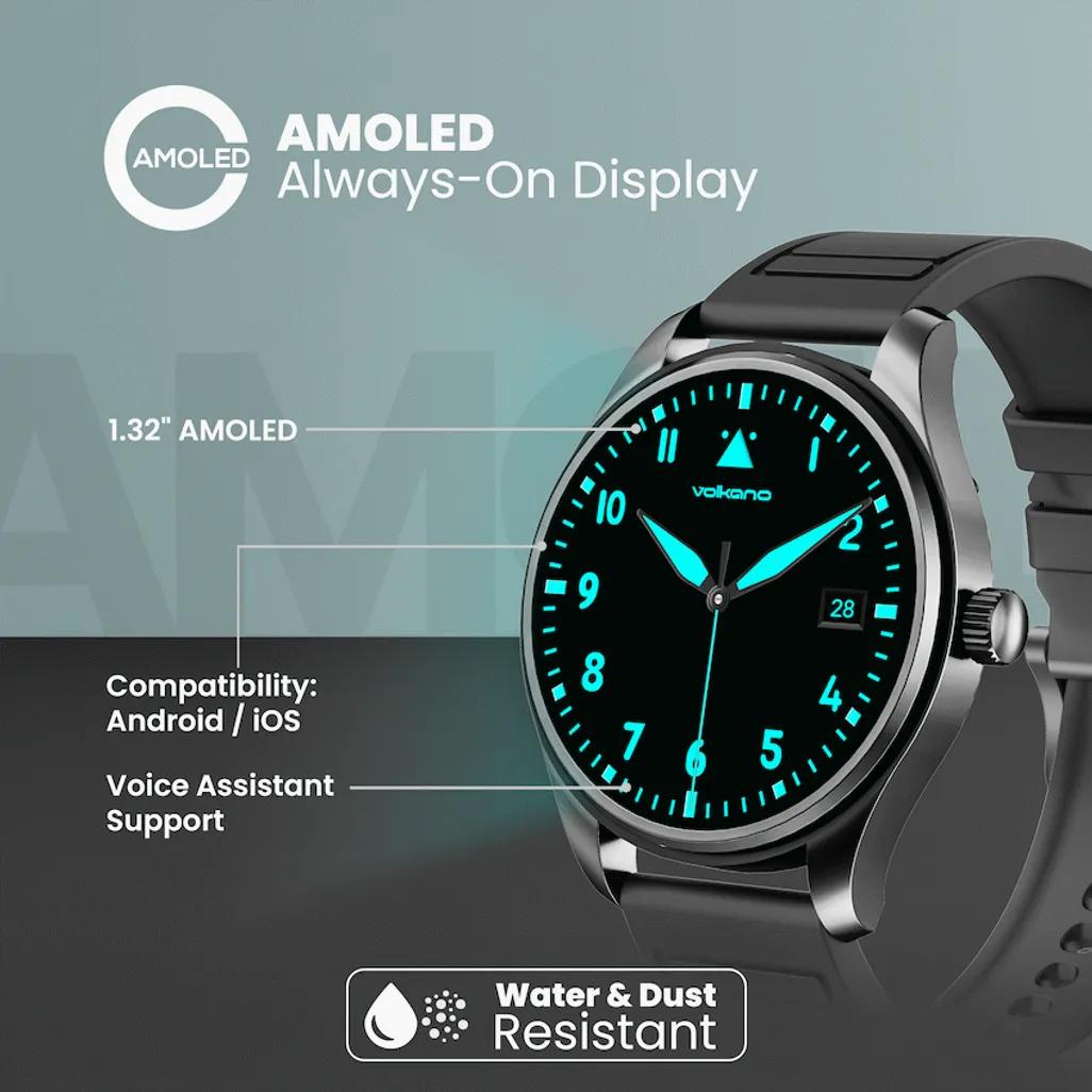 Volkano Eon - Smartwatch - Black