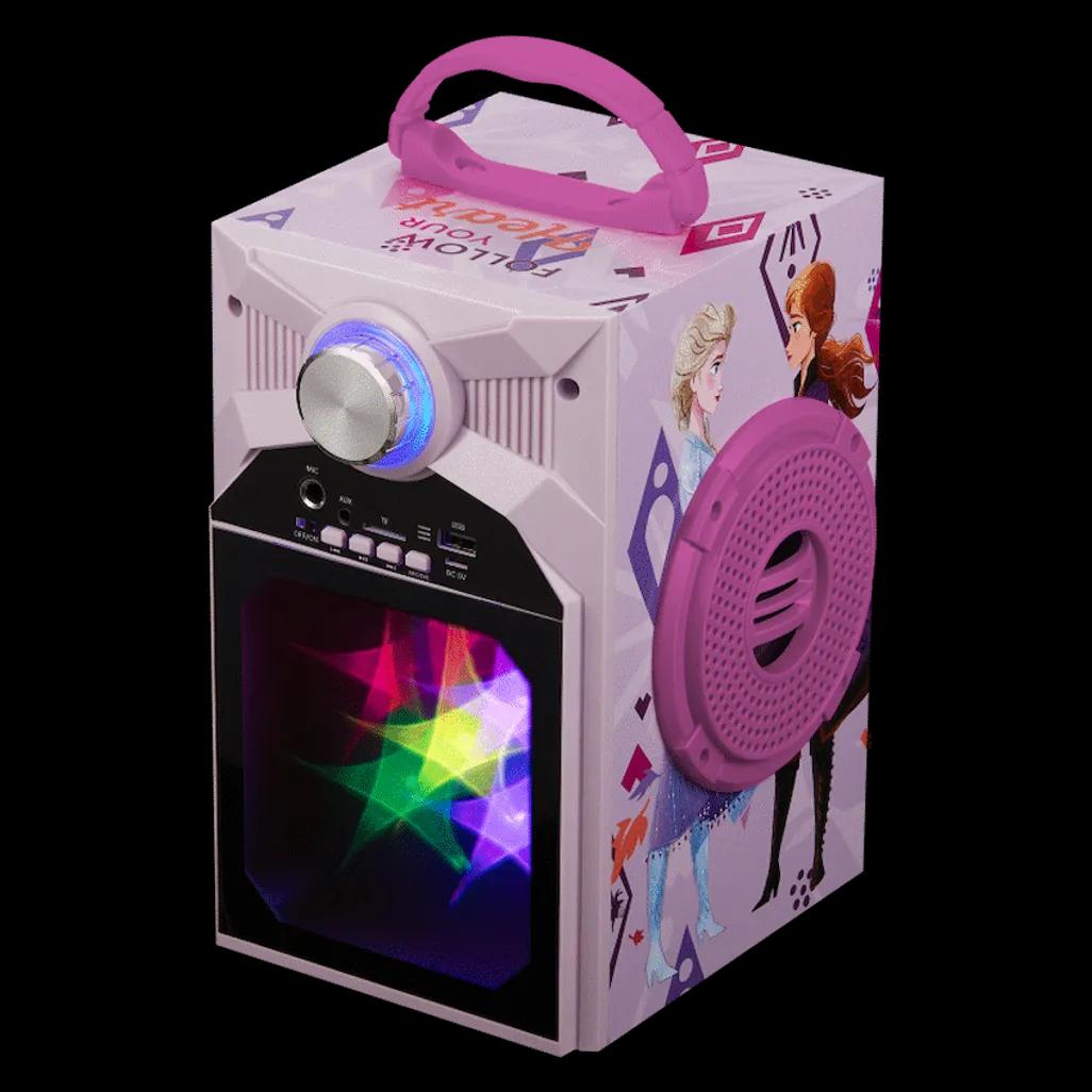 Disney Frozen Classic LED Stars Karaoke Machine with Microphone