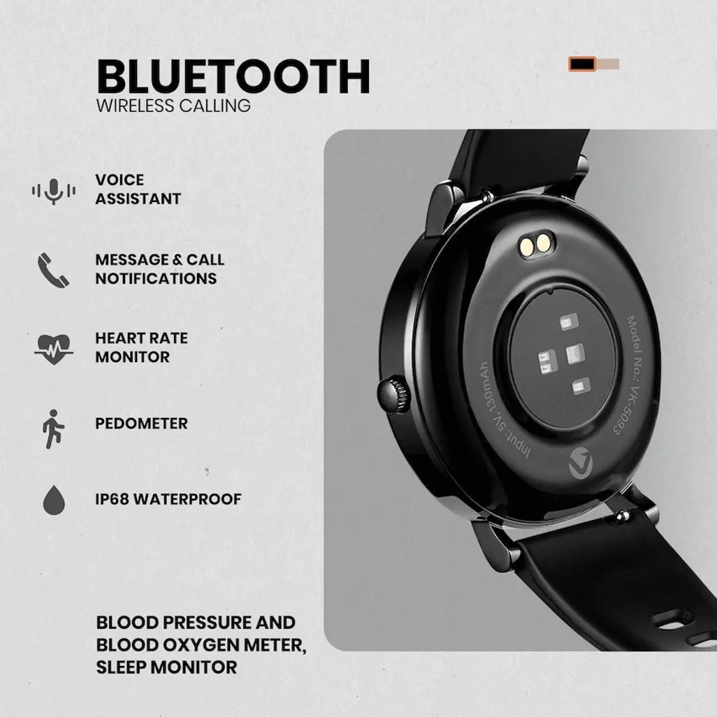 Volkano Aurora Series Ladies Smart Watch - Black
