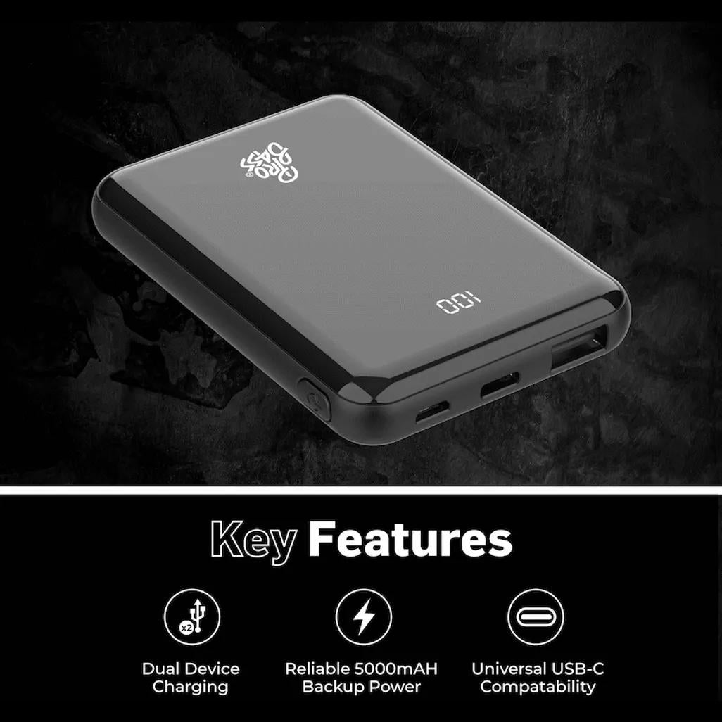 Pro Bass - ChargeMax 2 5000mAh power bank - Black