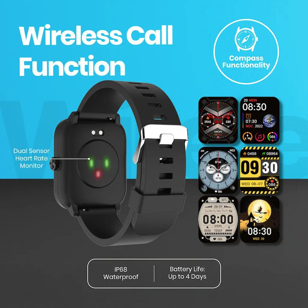 Volkano Stamina Series GPS Smartwatch - Black