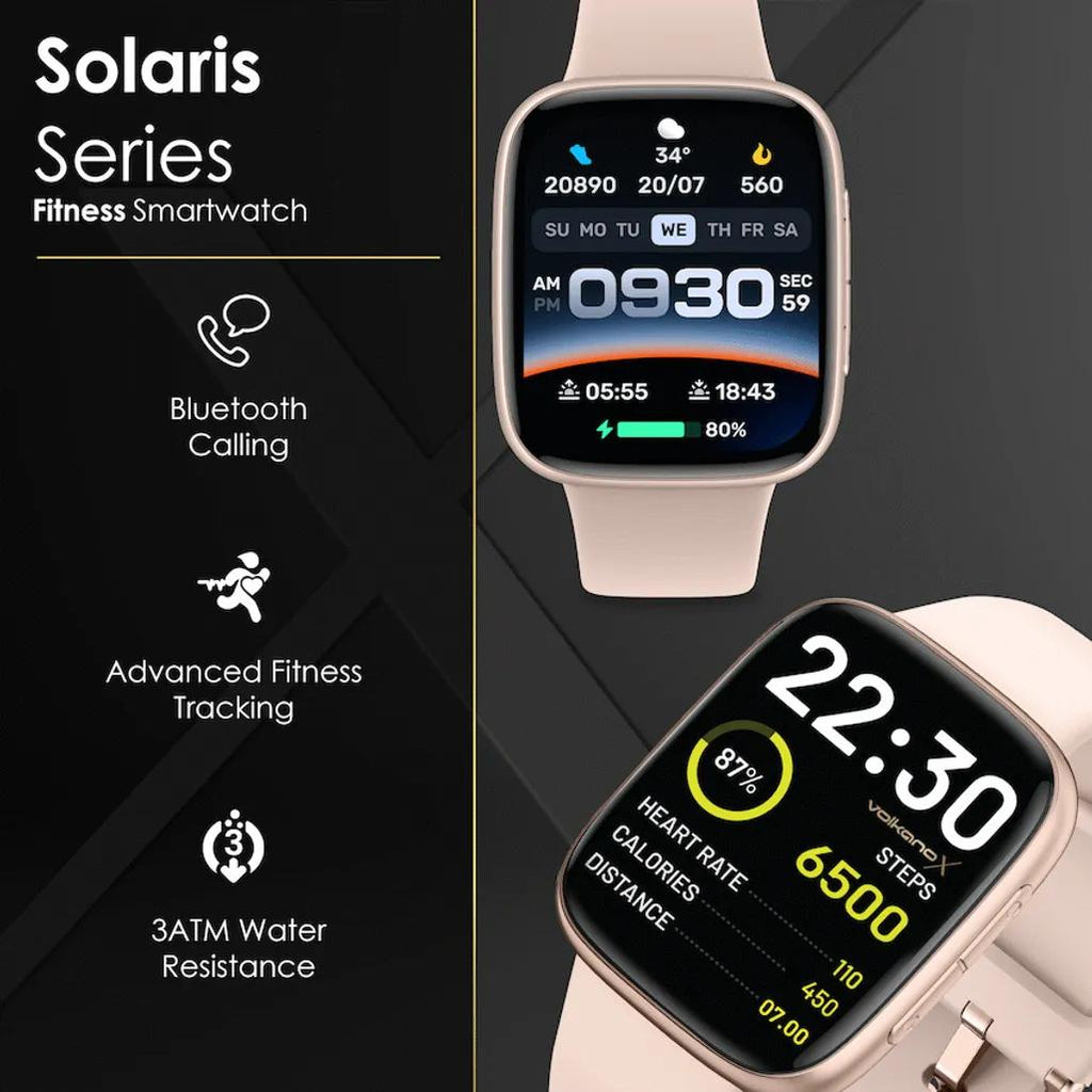 VolkanoX Solaris Series Fitness Smartwatch - Gold