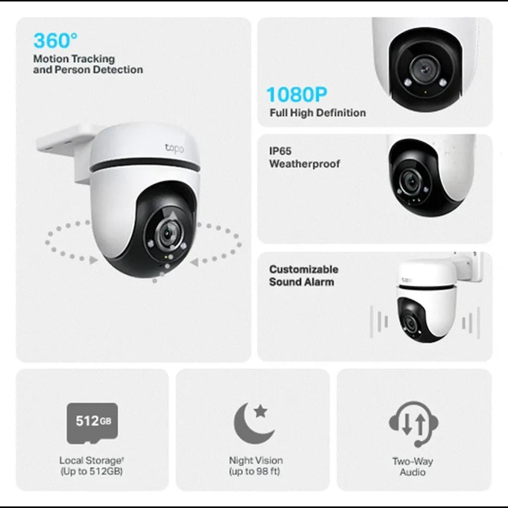 TP-Link Tapo C500 1080p Outdoor Pan/Tilt Security Wi-Fi Camera