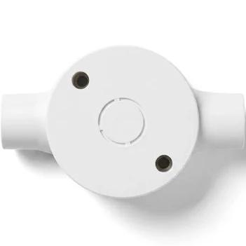 CONDUIT ROUND BOX COMPLETE 2WAY (box+lid+screws)