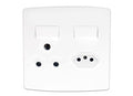 ONESTO TRINITY RANGE     4X4 16A 3Pin Socket + 3 X 3Pin Za Plug Socket White