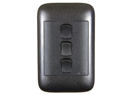 ONESTO ORACLE RANGE   4X2 3 Lever 1 Way Black Switch