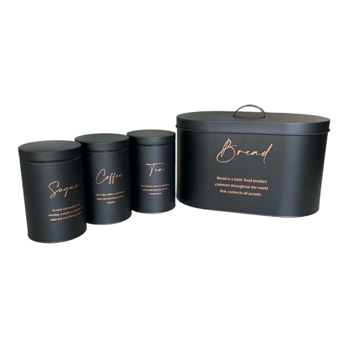 4PC BENTE BREADBIN SET