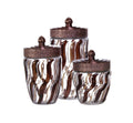 3PC GLASS CANISTER