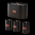 4PC PELLE BREADBIN CANISTER SET