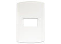 ONESTO TRINITY RANGE     4X2 1 Lever Yoke Only White