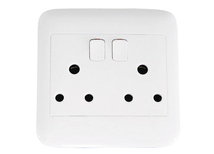 Onesto oracle range  4X4 Double Switched Socket