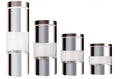 4PC COLOUR GLASS CANISTER SET