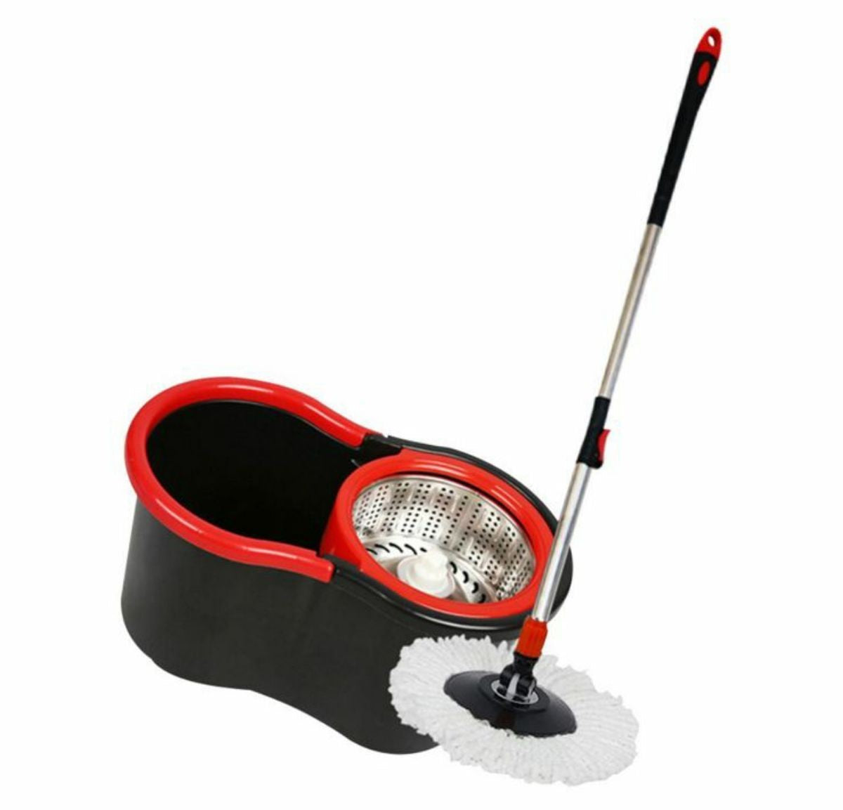 SPIN MOP(EXTRA HEAD & STAINLESS STEEL BUCKET)
