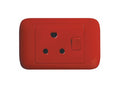 ONESTO ORACLE RANGE     4X2 Red Dedicated Switched Socket