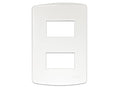 ONESTO TRINITY RANGE     4X2 2 Lever Yoke Only White