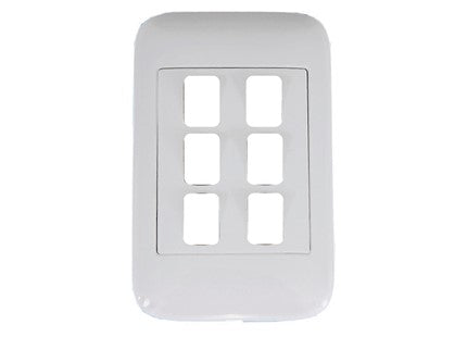 Onesto oracle range   4X2 6 Lever Yoke & Surround