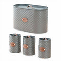 4PC PELLE BREADBIN CANISTER SET