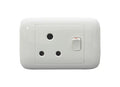 Onesto oracle range  4X2 Single Switched Socket - Horizontal