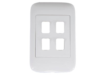 Onesto oracle range  4X2 4 Lever Yoke & Surround