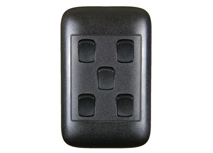 ONESTO ORACLE RANGE   4X2 5 Lever 1 Way Black Switch