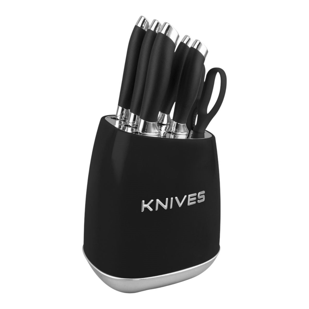 MILANO 6PC KNIFE SET WITH RETRO BLOCK