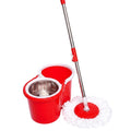 SPIN MOP(EXTRA HEAD & STAINLESS STEEL BUCKET)