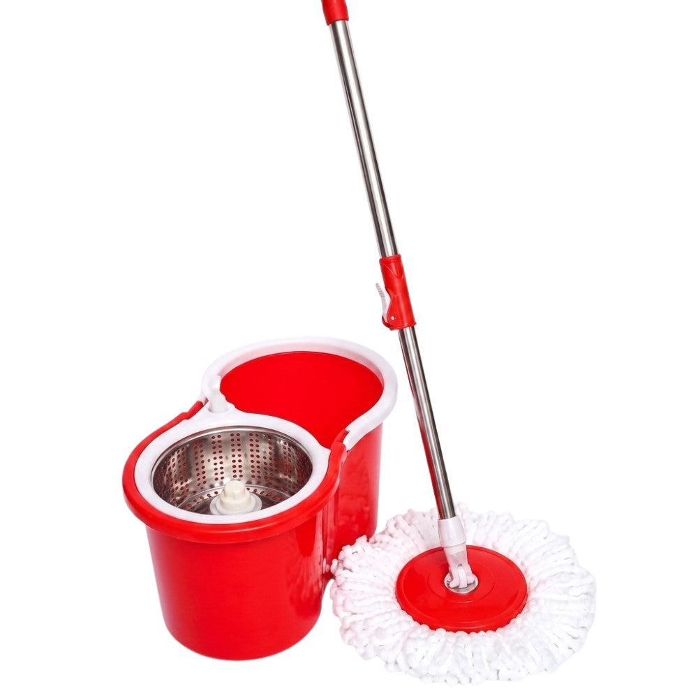 SPIN MOP(EXTRA HEAD & STAINLESS STEEL BUCKET)
