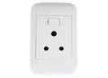 Onesto oracle range  4X2 Single Switched Socket - Vertical