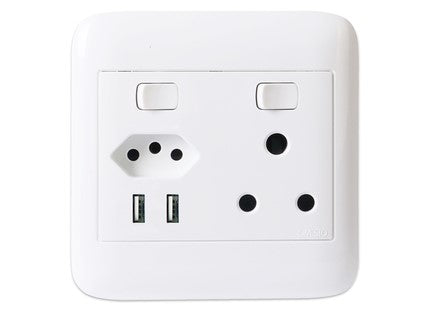 Onesto oracle range  4X4 1 x New ZA + Single + Double USB Socket