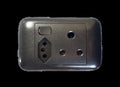 ONESTO ORACLE RANGE    4X2 Single + New ZA Switched Socket Black