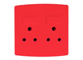 ONESTO TRINITY RANGE    4X4 Double Dedicated Socket Red