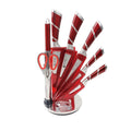 9PC KNIFE SET - Red