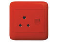 ONESTO ORACLE RANGE    4X4 Red Dedicated Single Switched Socket