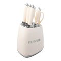 MILANO 6PC KNIFE SET WITH RETRO BLOCK